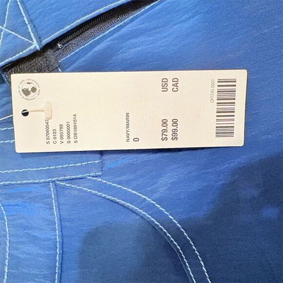 Silence + Noise Blue Reflective Jogger Pants Size 0 - Picture 6 of 13